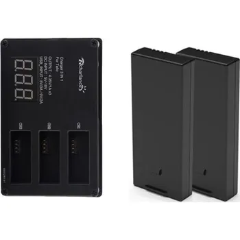 Dron Baterie s nabíječkou pro dron DJI Tello 1100 mAh 2 ks