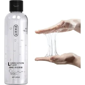 Vibrátor Lubrikační gel na vodní bázi 200 ml, rozpustný ve vodě, ideální pro erotické pomůcky i intimní chvíle, diskrétní balení