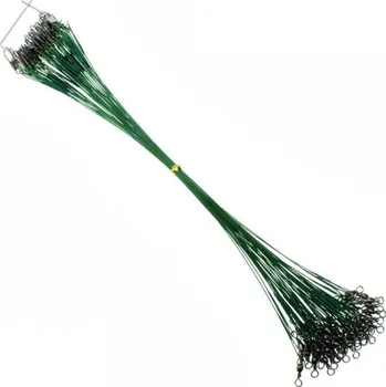 Ocelová lanka 25 cm 20 ks zelená