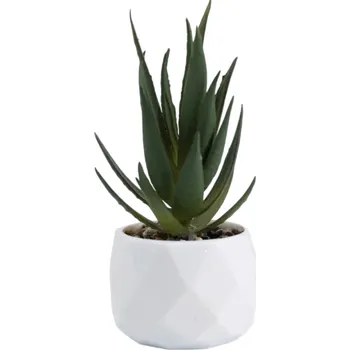 umělá květina Umělé sukulentní květiny 14 x 6,5 cm Mini falešné kaktusy v plastovém květináči Dekorativní umělé rostliny do bytu i kanceláře