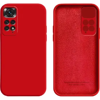 Pouzdro na mobilní telefon Silikonový ochranný kryt pro Xiaomi Redmi Note 11 Pro červená