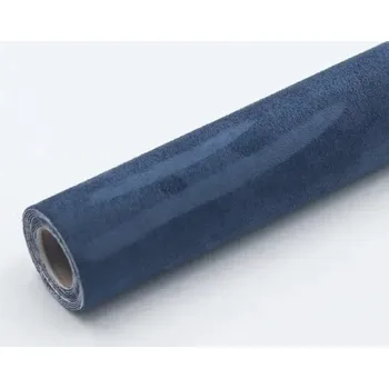 Samolepicí opravná záplata na semiš 40 x 150 cm Oprava semišového čalounění Textilní samolepicí páska Renovace nábytku a obuvi Snadná aplikace modrá