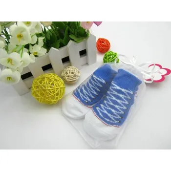 Dětské ponožky s motivem tenisek modrá