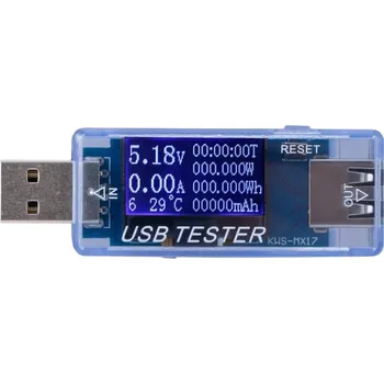 USB měřič 8v1 modrá