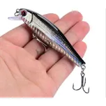 Profesionální rybářská návnada střevle wobler 8,5 cm 9,2 g Realistický potápivý wobler na dravé ryby Plovoucí umělá nástraha s ostrými trojháčky Rybářský wobler na přívlač stříbrná