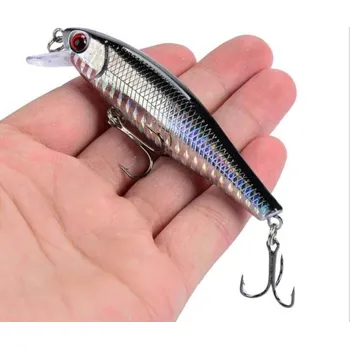 Umělá nástraha Profesionální rybářská návnada střevle wobler 8,5 cm 9,2 g Realistický potápivý wobler na dravé ryby Plovoucí umělá nástraha s ostrými trojháčky Rybářský wobler na přívlač stříbrná