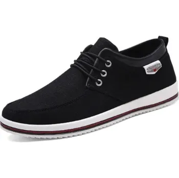 Pánské polobotky Pánské moderní plátěné boty J2138 černá 46