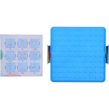 Magnetická kreslící tabulka Geometrická tabulka pro děti modrá