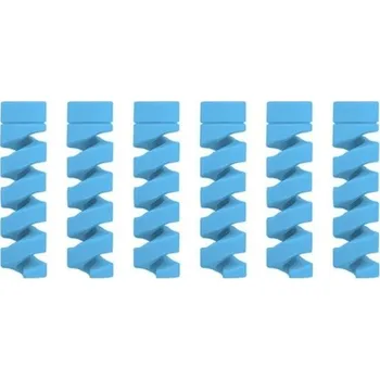 kabelová chránička Ochrana konektoru kabelu spirála 6 ks modrá