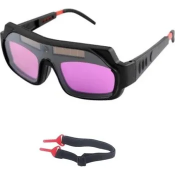 Svářečská kukla Svářečské brýle s automatickým stmíváním Antireflexní ztmavovací brýle Ochranné brýle na sváření Samostmívací brýle se solárními panely růžová