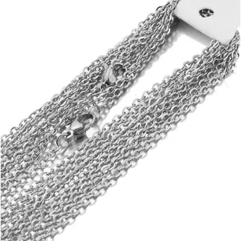 Náhrdelník Řetízek 10 ks stříbrná