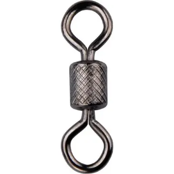 Rybářský ložiskový obratlík s bezpečnostní západkou 12 mm 28 kg 50 ks Pevný konektor proti zamotání Rychlá výměna nástrahy Spolehlivá montáž