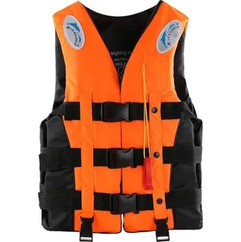 Plovací vesta Záchranná vesta s píšťalkou oranžová M