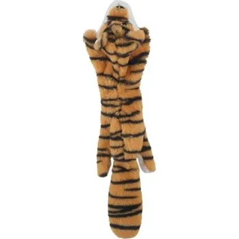 Kosmetika pro psa Pískací plyšová hračka pro psy 45 cm Tygr bez výplně Odolná interaktivní hračka Pískací hračka na kousání Měkká hračka pro psy