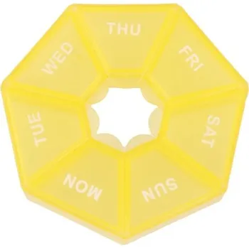 Zdravotnický materiál Týdenní dávkovač na léky P3162 žlutá