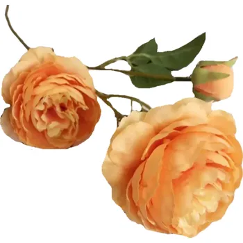 umělá květina Umělé květiny na dekoraci 3 ks Sada umělých pivoněk Dekorativní květiny oranžová