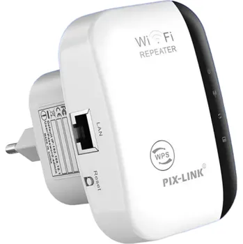 WiFi zesilovač signálu Bezdrátový WiFi zesilovač Posilovač signálu Výkonný zesilovač signálu wifi 300 Mb/s Široké pokrytí Rozšiřovač WiFi signálu s rychlostí 300 Mb/s 9 x 7,5 cm Bílý