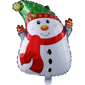 Vánoce Vánoční fóliový balónek sněhulák