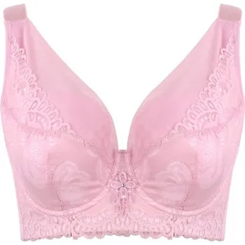 Podprsenka Vyztužená podprsenka zdobená krajkou růžová 85F