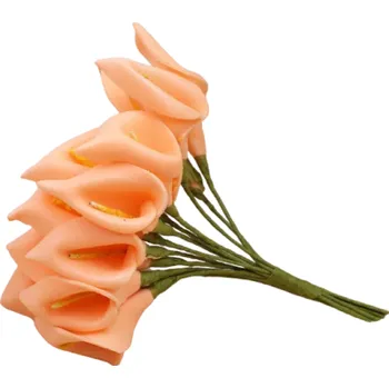 umělá květina Umělé květiny na dekoraci 144 ks Sada umělých květin Dekorační květiny oranžová