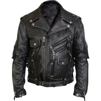 Pánská větrovka Pánská kožená bunda F341 L