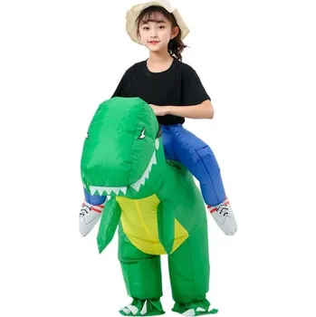 Karnevalová maska Nafukovací kostým jezdec na dinosaurovi pro děti Cosplay dinosaura Dětský arnevalový kostým Halloweenský kostým 130 - 150 cm