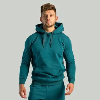 Pánská móda GymBeam Mikina Hoodie Aster Deep Teal - STRIX Velikost: M, Barva: deep teal