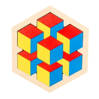 Dřevěná hračka Dřevěné puzzle pro děti Z358 2