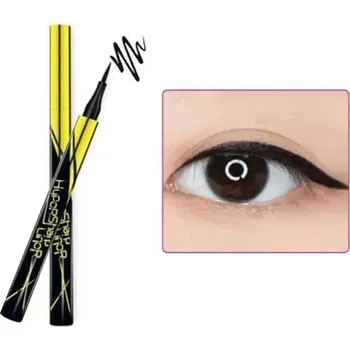 Oční linky Tenký fix na oční linky Voděodolná tekutá tužka na oči Dlouhotrvající pero na oční linky černá