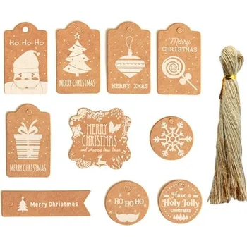 Dárková visačka Vánoční jmenovky 50 ks C611