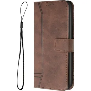 Pouzdro na mobilní telefon Flipové pouzdro pro Xiaomi Redmi Note 8 hnědá
