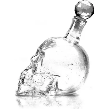 Sklenice Láhev na whisky lebka S