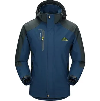 Pánská jarní/podzimní bunda nepromokavá tmavě modrá M