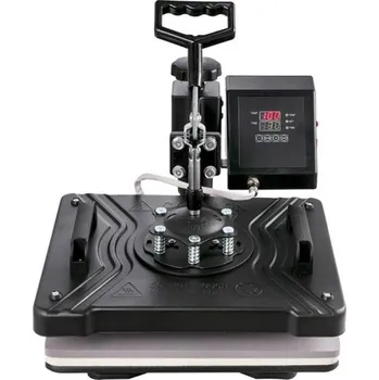 Multifunkční termotransferový lis 8 v 1 Tisk na hrnečky, talíře, čepice, textil 38,5 x 29,5 cm 1250W LCD displej 360° rameno