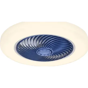 Domácí ventilátor Stropní ventilátor Stropní ventilátor s LED světlem a ovládáním přes aplikaci 220 V 52 x 20 cm modrá