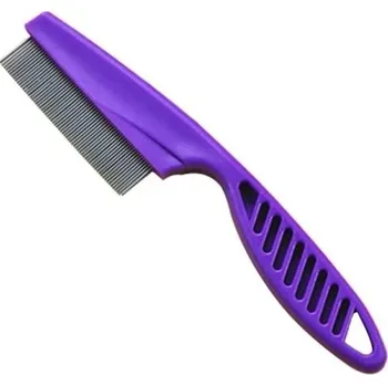 Hřeben na blechy - 18,5 cm fialová