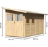 Zahradní domek Karibu Holztechnik Wandlitz 4 55257 181 x 355 x 230 cm přírodní