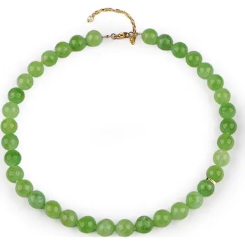 Náhrdelník Náhrdelník z minerálů se zapínáním z nerezové oceli - 1 prehnit