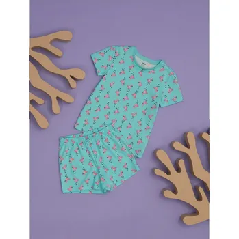Dívčí spodní prádlo Sinsay - Dvoudílná pyžamová souprava - tyrkysová - 107DP-60X - 107DP-60X-104