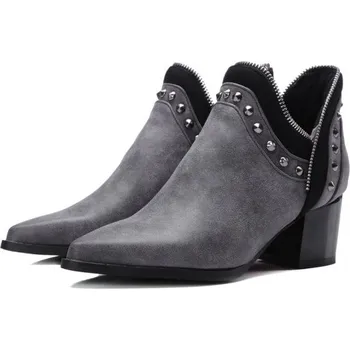 Dámské tenisky Luxusní dámské zimní boty Naomi šedá 35