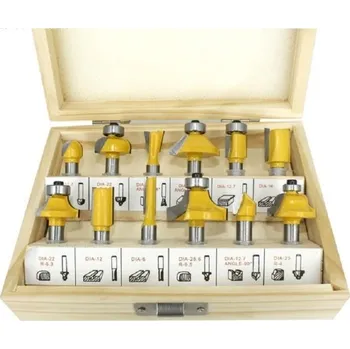 Sada tvarových fréz do dřeva 12 ks