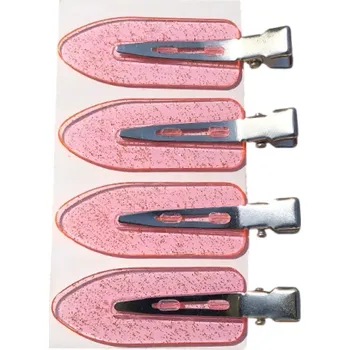 4 ks Sponky do vlasů Průsvitné Stylové vlasové doplňky Elegantní průhledné sponky Praktické vlasové sponky Minimalistické ozdoby do vlasů růžová