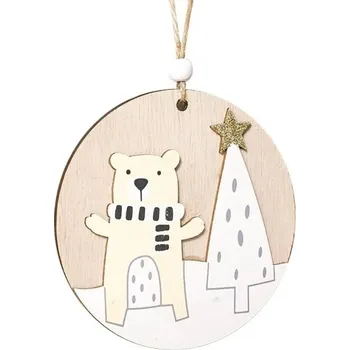 Vánoční dekorace Dřevěná vánoční ozdoba 2