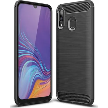 Beweare Ohebný carbon kryt na Samsung Galaxy A40 - černý