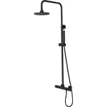 Besco Sprchový komplet s termostatickou baterií Decco / Illusion SK-TB B Černá mat