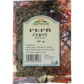 Koření Pepř černý drcený 30g