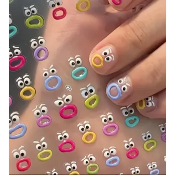 Nálepky na nehty - Smajlik