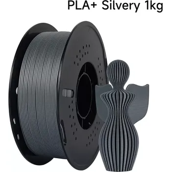 Filament Kingroon PLA PLUS 1,75 mm 1 kg | Stříbrná (Kingroon Filament / Tisková struna PLA PLUS 1,75 mm 1 kg | Stříbrná)