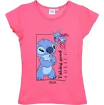 Lilo & Stitch Dívčí tričko LILO A STITCH (malinové) Velikost: 98
