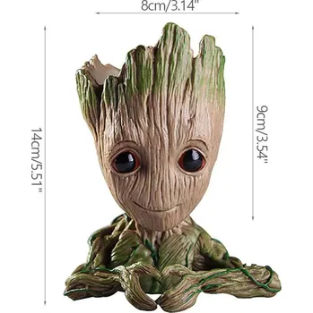 Květináč Groot květináč, stojánek na tužky | figurka, květináč - ruka srdce